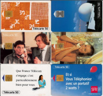 LOTTO 6 TELECARTE FRANCESI ANNO 1995 (95 5 - 1995