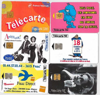 LOTTO 6 TELECARTE FRANCESI ANNO 1996 (96 6 - 1996