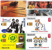 LOTTO 6 TELECARTE FRANCESI ANNO 1996 (96 8 - 1996