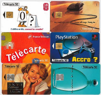 LOTTO 6 TELECARTE FRANCESI ANNO 1996 (96 4 - 1996