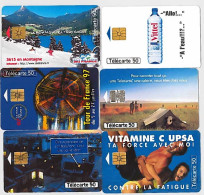 LOTTO 6 TELECARTE FRANCESI ANNO 1997 (97 12 - 1997