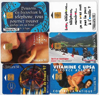 LOTTO 6 TELECARTE FRANCESI ANNO 1997 (97 13 - 1997