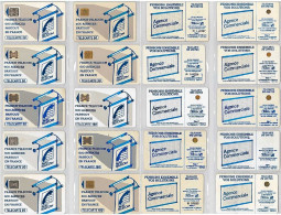 LOTTO 10 TELECARTE SERIE "600 AGENCES" DIFFERENTI (AF5 - 600 Agences