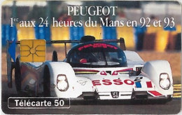 TELECARTE F393 PEUGEOT 905 1 (2) - 1993