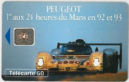 TELECARTE F399 PEUGEOT 905 1 - 1993