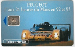 TELECARTE F399 PEUGEOT 905 1 (2) - 1993