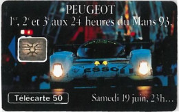 TELECARTE F409 PEUGEOT 905 2 (2) - 1993