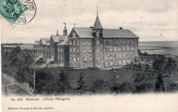 ROBERVAL - L'ECOLE MÉNAGÈRE - CARTOLINA FP SPEDITA NEL 1907 - Saguenay