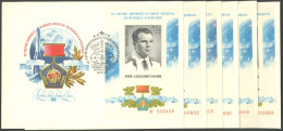 SOWJETUNION Bl. 111 BRIEF, 1976, Block Kosmonauten, 6x Auf FDC, Pracht, Mi. 72.- - Other & Unclassified