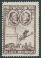 SPANIEN 560b , 1930, 1 Pta. Lilakarmin Ibero-Amerikanische Ausstellung II, Falzrest, Pracht - Autres & Non Classés