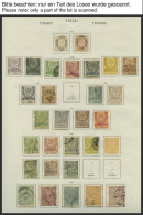 TÜRKEI O, , 1882-1925, Interessanter Alter Sammlungsteil Mit Einigen Besseren Ausgaben, U.a. Mi.Nr. 212-21 , 252-60 Gest - Other & Unclassified