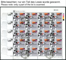 ZYPERN 666-68KB O, 1986, Verkehrssicherheit Im Kleinbogensatz Mit Ersttagsstempeln, Pracht, Mi. 100.- - Altri & Non Classificati