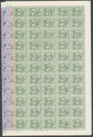 CUBA 2810-13 O, 1983, Blüten Im Bogensatz (100) Mit Zentrischen Stempeln, 1x Gefaltet, Pracht, Mi. 320.- - Usados