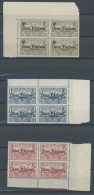 NEUKALEDONIEN P 1-3 VB , Paketmarken: 1926, Colis Postaux In Eckrandviererblocks, Postfrisch, Pracht - Otros & Sin Clasificación