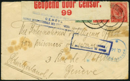 SÜDAFRIKA AB 1910 2,3 Paar BrfStk, 1916, Kriegsgefangenenbrief Aus PIETERMARITZBURG Mit Diversen Zensurstempeln Und Vers - Storia Postale