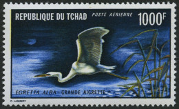 TSCHAD 399 , 1971, 1000 Fr. Silberreiher, Pracht, Mi. 75.- - Altri & Non Classificati