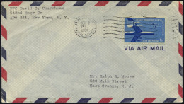 FELDPOST 1957, Feldpostbrief Vom Stützpunkt Wheelus über Das Armeepostamt Nach New York, Mit K1 Wellenstempel ARMY-AIRFO - Storia Postale