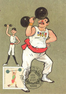 951  Haltérophilie: Carte Maximum D'Allemagne 1991 - Weightlifting World Champ. Maximum Card From Germany With FDCancel - Gewichtheben