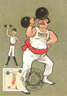 951  Haltérophilie: Carte Maximum D'Allemagne 1991 - Weightlifting World Champ. Maximum Card From Germany With FDCancel - Pesistica