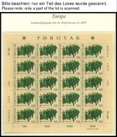 EUROPA UNION KB , Postfrische Sammlung Kleinbogen Gemeinschaftsausgaben Von 1981-83 Im Borek Falzlosalbum. Pracht, Mi. 6 - Sammlungen