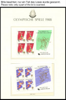 SPORT ,Brief , Olympische Spiele 1988 In 3 Borek Spezialalben Mit Vielen Guten Ausgaben, Auch Viele Ungezähnte Ausgaben, - Altri & Non Classificati