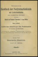 PHIL. LITERATUR Krötzsch-Handbuch Der Postfreimarkenkunde - Abschnitte XII, Oldenburg, Mit Lichttafeln I-VI, 1894, 119 S - Philately And Postal History