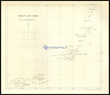 LEW CHEW: Groß Lew Chew Und Seine Dependenzen (Great Lew Chew And Its Dependencies), Karte Der Inseln, Lithographie Aus  - Andere & Zonder Classificatie