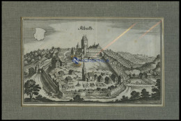 ALBECK, Gesamtansicht, Kupferstich Von Merian Um 1645 - Stampe & Incisioni