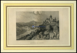 ALTENA An Der LENNE, Gesamtansicht, Stahlstich Von Schlickum/Winkles Um 1880 - Estampas & Grabados