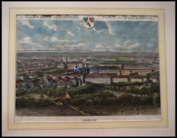 BERLIN, Teilansicht, Kolorierter Holzstich Um 1880 - Estampas & Grabados