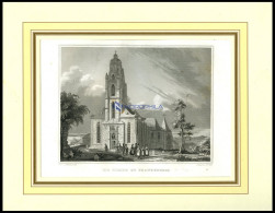 FRANKENBERG: Die Kirche, Stahlstich Von Wenderoth/Foltz, 1840 - Stampe & Incisioni