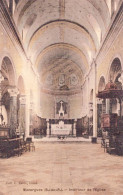 13 / MARSEILLE / MAZARGUES /  INTERIEUR DE  L EGLISE / JOLIE CARTE TISSEE COLORISEE - Quartiers Sud, Mazargues, Bonneveine, Pointe Rouge, Calanques