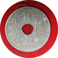 Monnaie France - 1941 - 10 Centimes Etat Français Grand Module - 10 Centimes