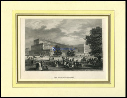 LONDON: Der Kristall-Palast, Stahlstich Von B.I. Um 1840 - Litografia