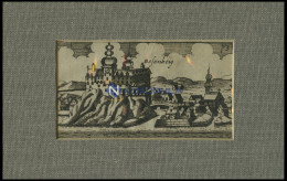 PERSENBEUG, Gesamtansicht, Kupferstich Von 1685 - Lithographien