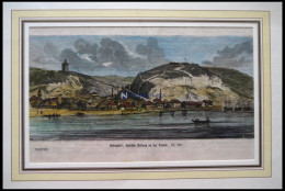 NIKOPOLI, Festung An Der Donau, Kolorierter Holzstich Um 1880 - Litografía