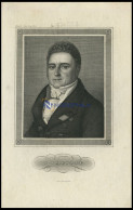 Jacques Lafitte, Französischer Bankier Und Politiker, Stahlstich Von B.I. Um 1840 - Litografia