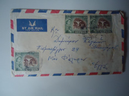 CYPRUS   COVER  1957   LIMASSOL  57 POSTED   PEIRAIAS  NEON FALIIRO - Covers & Documents