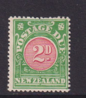 NEW ZEALAND  - 1925 Postage Due  No Wmk 2d Hinged Mint - Fiscaux-postaux