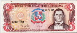 REPUBLIQUE DOMINICAINE - 5 Pesos Oro 1978-1988 - Dominicana