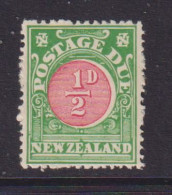 NEW ZEALAND  - 1902 Postage Due  Wmk Single Lined NZ And Star Close 1/2d Hinged Mint - Postal Fiscal Stamps
