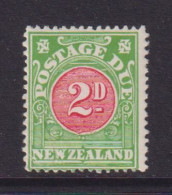 NEW ZEALAND  - 1904-28 Postage Due  Wmk Single Lined NZ And Star Close 2d Hinged Mint - Postal Fiscal Stamps