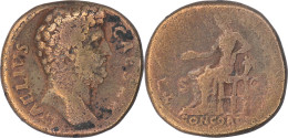 ROME - Sesterce - AELIUS - Concordia Assise - RIC.1057a - 17-222 - Die Antoninische Dynastie (96 / 192)