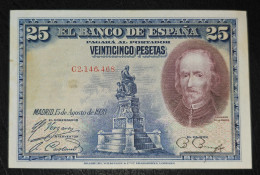 SPAIN- 25 PESETAS 1928. - 1-2-5-25 Pesetas