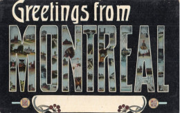 GREETINGS FROM MONTREAL -  CARTOLINA FP NON SPEDITA - Montreal