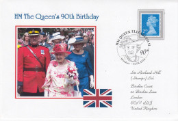 GREAT BRITAIN HM Queen 90th Birthday Cover #21541 - Covers & Documents