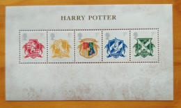 UK - Harry Potter - 5 Stamps/Block 38 - Coat Of Arms - Mint Condition - Verzamelingen