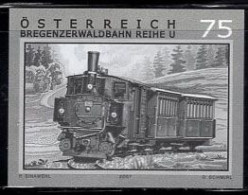 AUSTRIA(2007) Bregenz Forest Railway. Black Print. - Proofs & Reprints