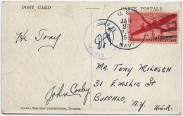 1943-44 NLLE CALEDONIE 3 LETTRES ET 1 CP DE MILITAIRES AMERICAINS STATIONNES EN NC PENDANT LA 2° GUERRE MONDIALE - Briefe U. Dokumente