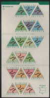 Australia 1994 MNH Sc 1405a 45c Kangaroos, Triangles Booklet - Postzegelboekjes